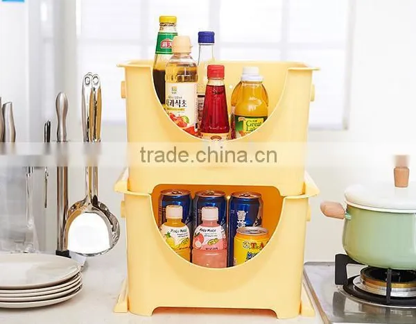 Plastic Receive Basket/fruit and Vegetable Storage Container photo-3
