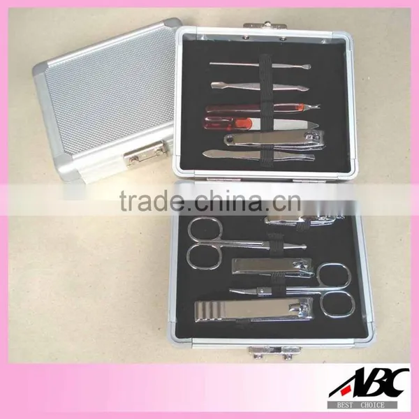 Fashional Aluminum Case 11pcs Nail Care Tools And Equipment photo-2