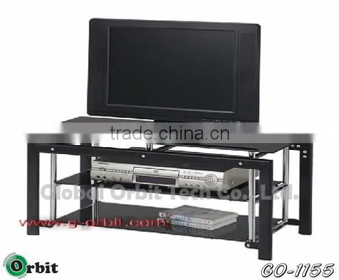 Metal Modern Led Glass Wooden tv Stand photo-5