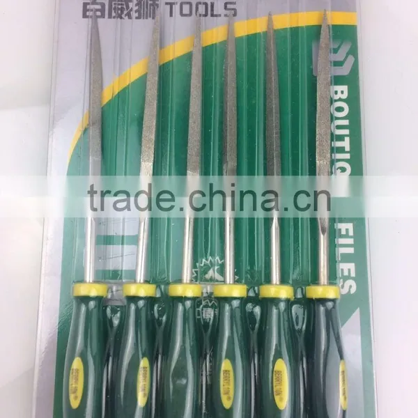 BERRYLION 5*180mm 7pcs Professtional Triangle Steel Files Set With Blister Packing photo-6