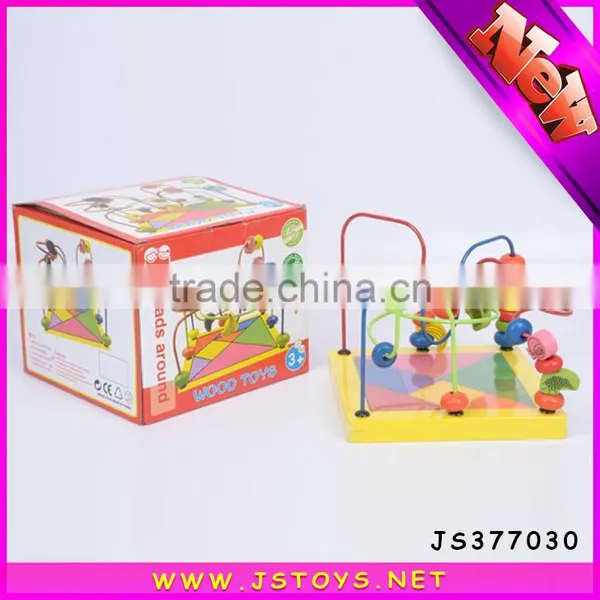 Funny Kids Wooden Toys Educational Beads Around for Children photo-2