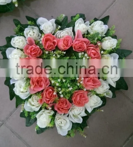 40*38cm Real Touch Silk Cloth Artificial Flower Wall Wedding Backdrop Decoration photo-4