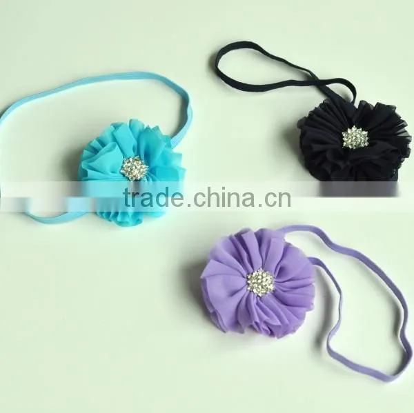 Chiffon Flower Flower Headband for Kids Hair Accessories photo-3