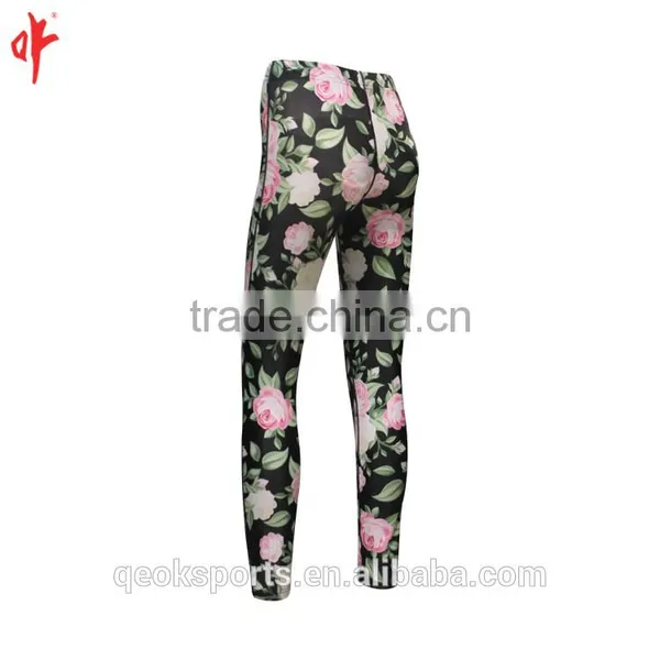 Baselayer Bottoms Yoga Pant Popular Trendy Pant Brand Trousers Floral Casual Pants photo-4