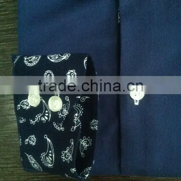 Contrast Color Collar and Cuff Dress Shirts Fashion Shirts for Boys Children Clothing Manufacturers China photo-4