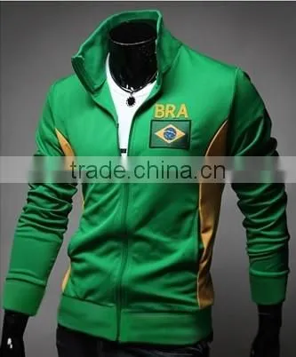 2014 Brazil High Quality Plain Hoodie for Mens China Manufacture Custom Printed Hoodie photo-2