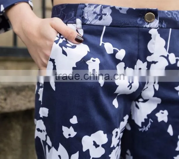Ladies's Casual Suit Print Suit for Young Lady Fashion Jacket and Pant photo-6
