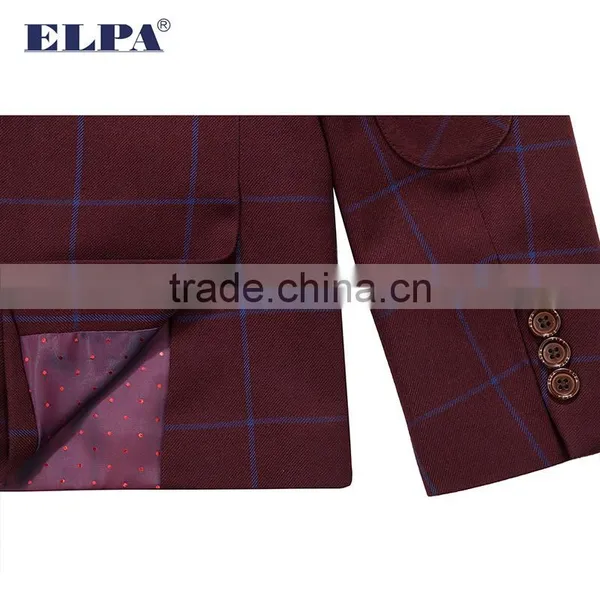 ELPA NXB0055 Fancy Burgundy Three Pieces Boy Suits for Show photo-5