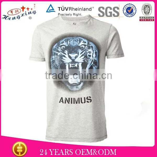 2015 Fashion Collar Pocket Men 95% Cotton 5% Elastane White T-shirt photo-5