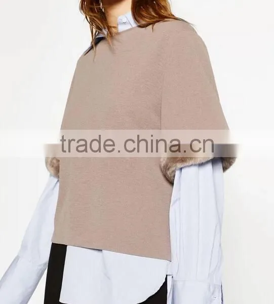Runwaylover EY2379B New Style 2017 Ladies Elegant Pure Color Pullover Hoodie photo-4