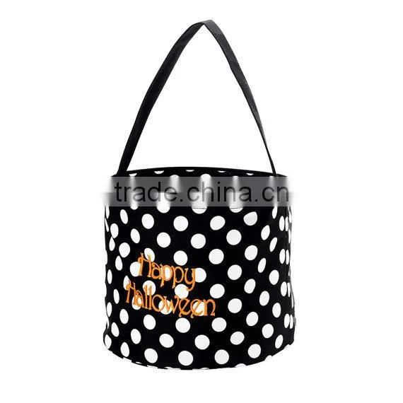 Newest Personalized Chevron Monogrammed Halloween Bucket photo-3