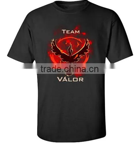 2016 High Quality New Pokemon Go Logo T-Shirt Team Valor Instinct Mystic Symbol Cosplay Costume T Shirt Tee photo-3