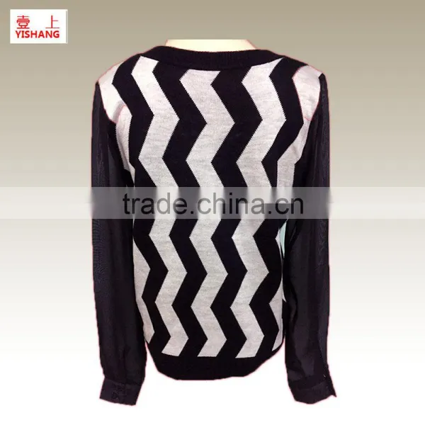 Jacquard Sweater 100%Acrylic Woolen Sweater for Ladies photo-2