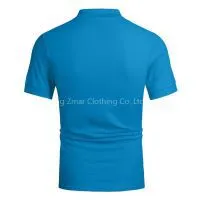 Polo Shirts Wholesale China Mercerized Cotton Flat Knit Strip T-shirt photo-3