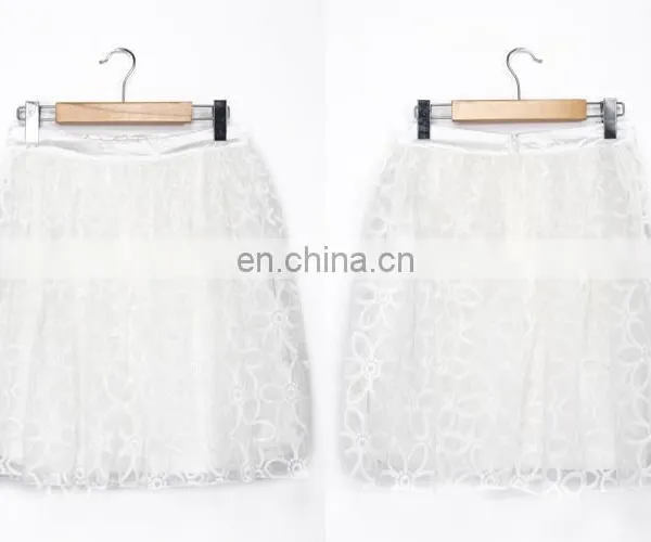 Glass Fiber Fabric Sleeveless White Skirt Two Piece Clothing photo-6