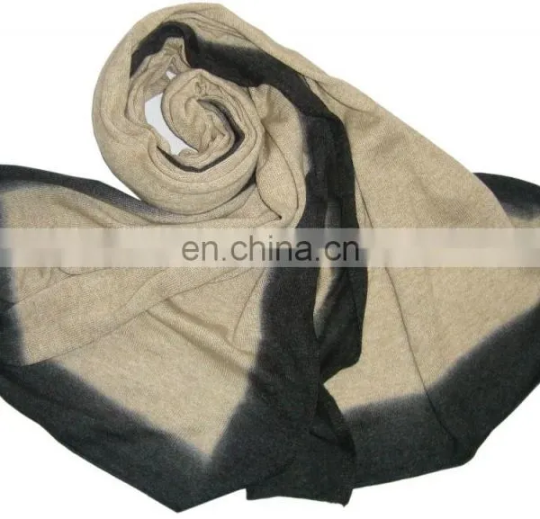 Knitted Pashmina Wool Shawls, Scarfs Ombre Dye photo-2