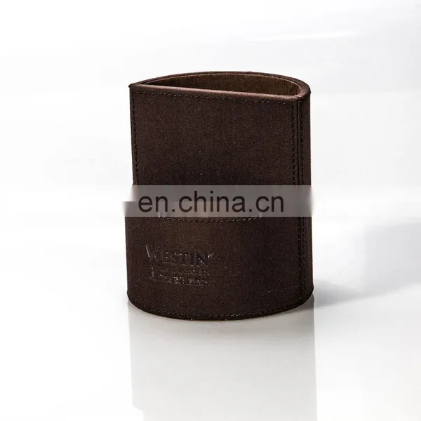 Popular Promotion Gift Oxford Pencil Vase/Leather Pen Stand photo-3
