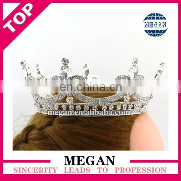 Wholesale Rhinestone Headband Princess Crown Baby Tiara Crown Wedding Cake Crown photo-3