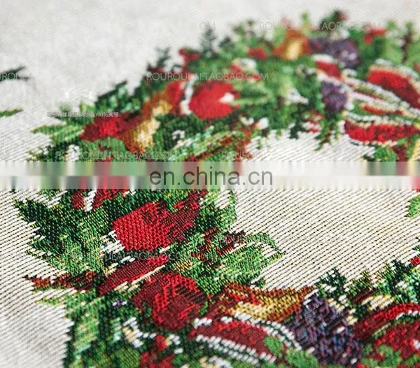Factory Price Cotton and Linen Table Runner for Christmas Decoration photo-6
