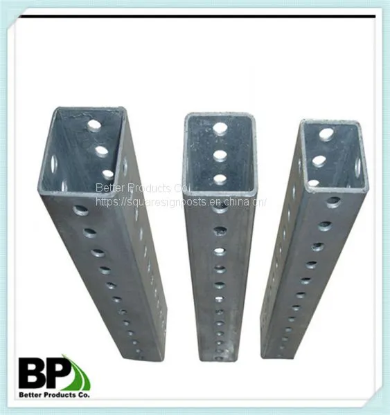 12 & 14 Gauge Perforated Souare Sign Post photo-4