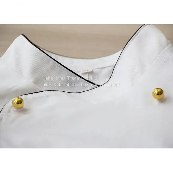 Plastic Golden and Sliver Buttons Restaurant Uniforms Chef Jacket Uniform Suit Buttons photo-3