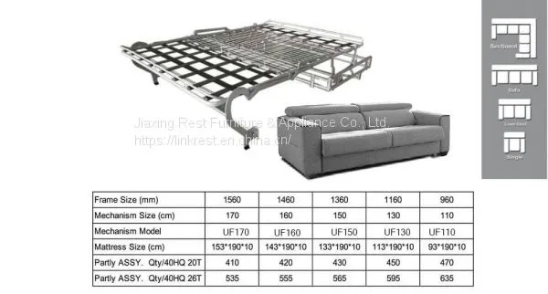 Low Seat Finger Touch Sofa Bed Mechanism UF000# photo-2