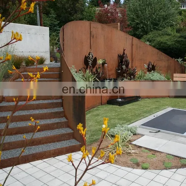 Outdoor Corten Steel Fence/Garden Screen/ Retaining Wall photo-6