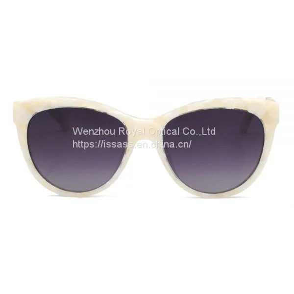 Grobal Brand Custom Women Men Cat 3 Uv400 Tac Polarized Acetate Wood Sun Glasses Sunglasses