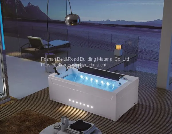 Two Persons Luxury Massage Factory Price Whirlpool Indoor Bathtub Jacuzzi