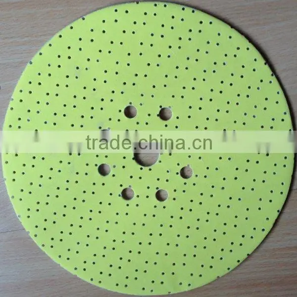 Multi-holes Yellow Drywall Sanding Abrasive Dics Velcro DKD photo-3