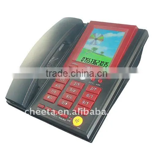 Big LCD Display Telephone With Calculator