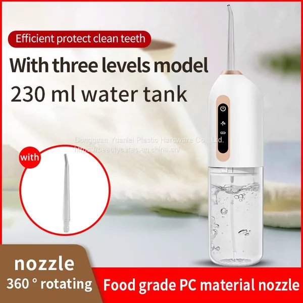 Popular Beauty Device Custom Logo USB Rechargeable Mini Travel Portable Jet Electronic Oral Water Flosser photo-3