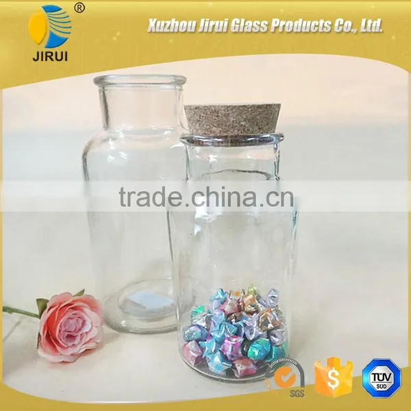 600ml Clear Glass Wishing Bottle With Wishing Stars photo-2