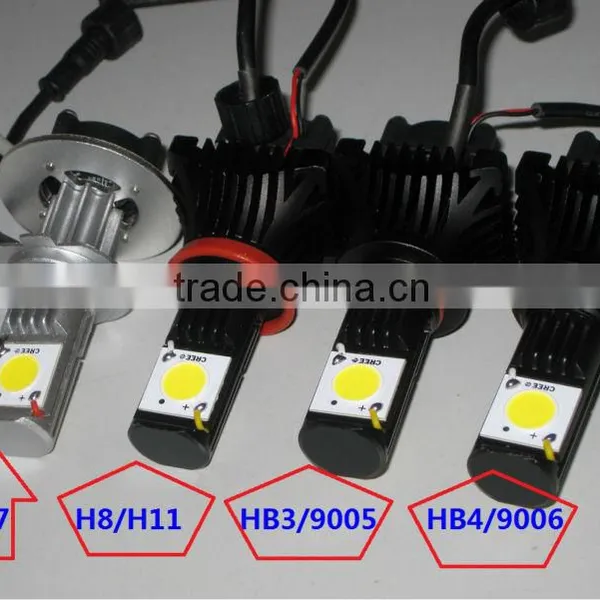 Car LED Headlight 50w 1512 Chip Auto LED Headlight 2000 Lumen h7 photo-3