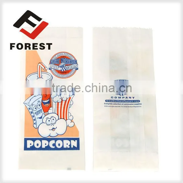 Microwave Popcorn Paper Bags With Colored Lunch Bags photo-2