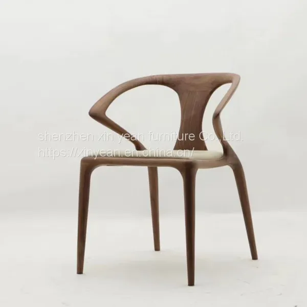 2023 New Design Armchair With Great Sensuality Carved in Wood