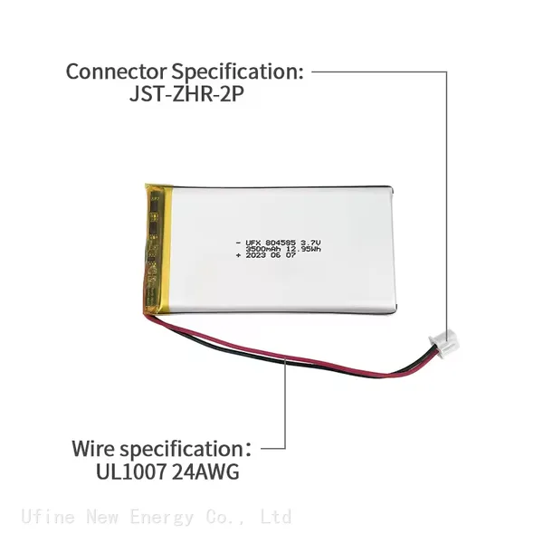 UFX 804585 3500mAh 3.7V Professional Polymer Lithium Ion Cell Manufacturer Produce Large Capacity Battery For Tablet PC photo-3