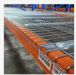 Hot Dip Steel Storage Warehouse Galvanized Metal Waterfall Wire Pallet Rack Welded Mesh Flared Decking Railing Pallet For Sale photo-3