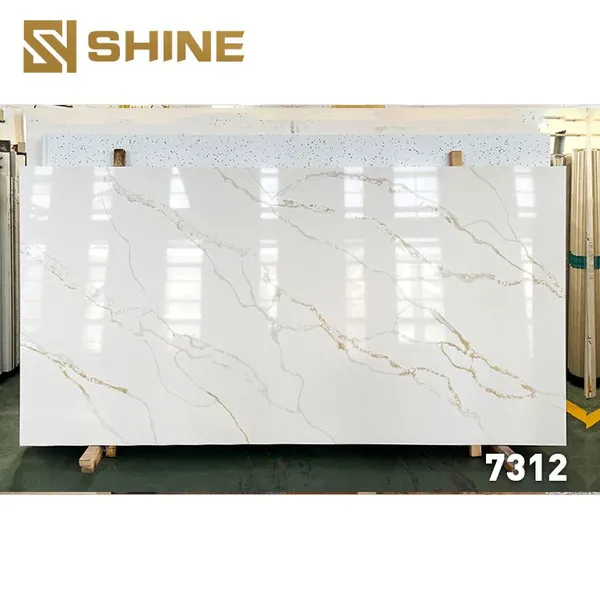 Modern Design Sintered Stone Kitchen Countertop Polished Artificial Quartz Natural Marble Rock Slab Widely Used