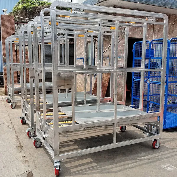Warehouse Storage Cart With 360° Swivel Casters and Reinforced Steel Frame photo-4