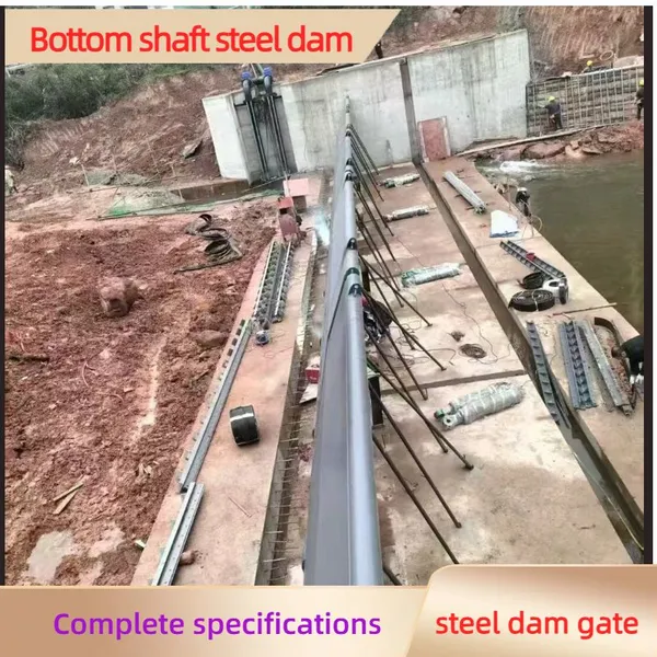 High Quality Bottom Axis Weir Dam Integral Steel Plate Durable Water Retaining Barrier for Urban River Regulation photo-4