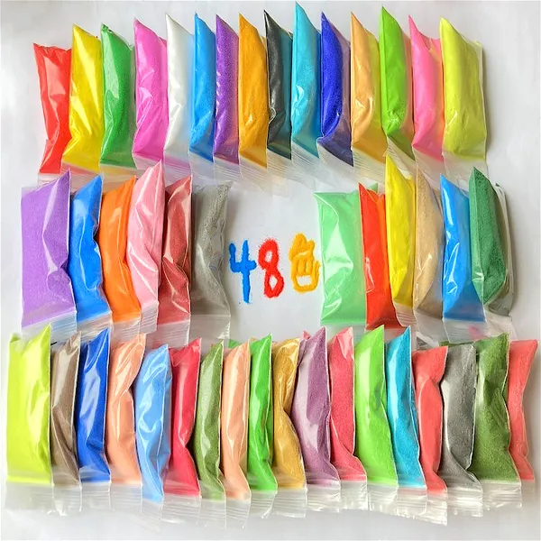 Sintered Colored Sand for Landscape Decoration, Wedding Ceremony Sand Hourglass Sand Painting, Colored Sand photo-2
