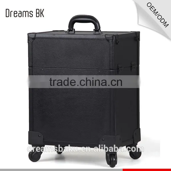 Professional Travel Trolley Rolling Luggage Cosmetic Beauty Makeup Case photo-2