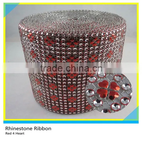 2mm/3mm/4mm Hot Pink Flower Rhinestone Sewing Plastic Roll Net photo-6