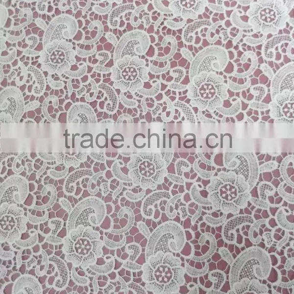 Lace With Flower Fabric Embroidery Milk Silk Full Lace for Garment Accessory photo-4