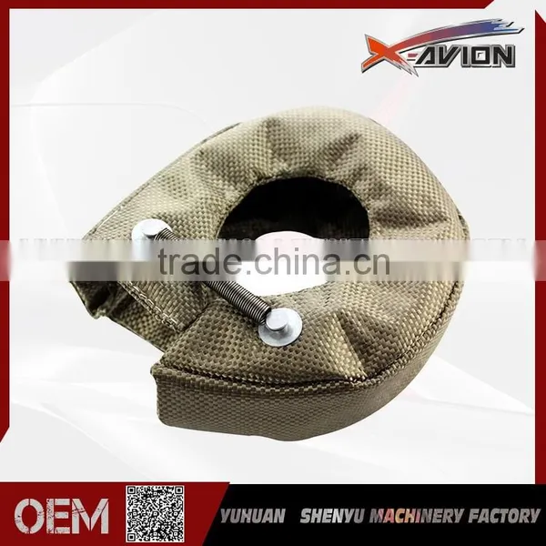 T3 Titanium Lava Cover Turbo Shield Car Turbo Blanket With Fastener Springs