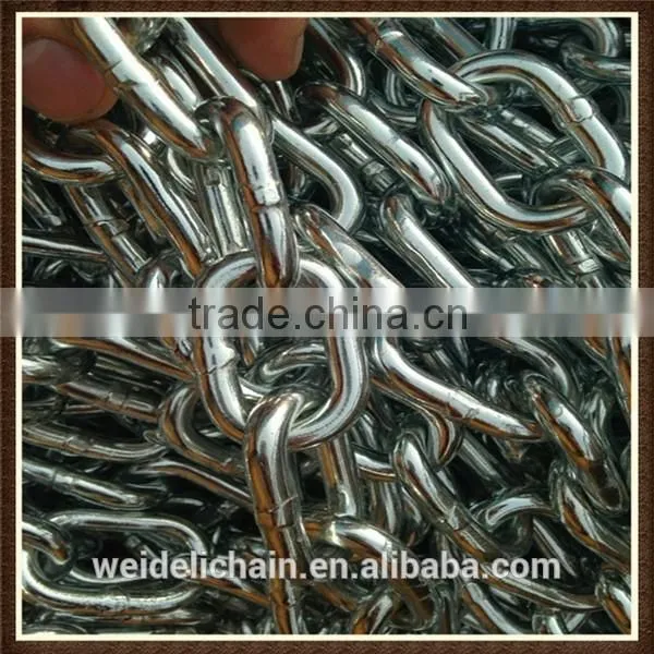 High Quality Electro Galvanized Ordinary Mild Steel Link Chain photo-4