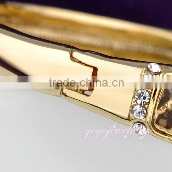 Charming Crystal Rose Gold Wholesale Expandable Bangle photo-5