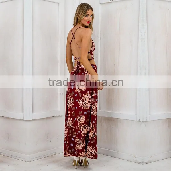 Womens Holiday Apparel Bandage Summer Beach Dress Woman Maxi Dress Clothing One Piece Party Dress photo-2