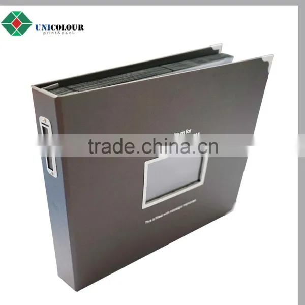 Custom Luxury Embossed Leather Cover Photo Album With PVC Insert photo-2